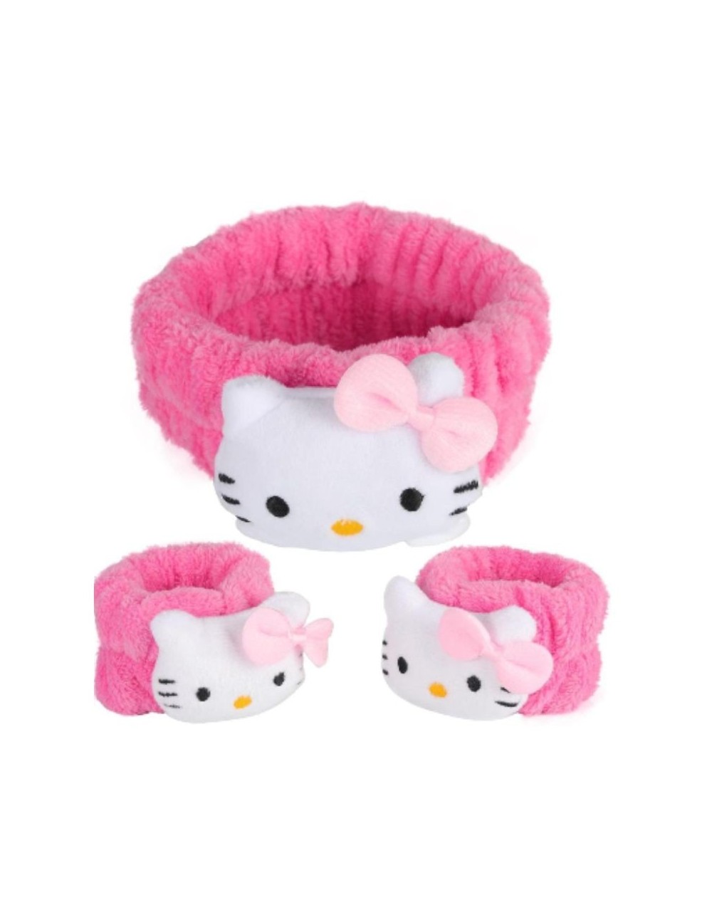 KIT BALACA Y MUÑEQUERA SKIN CARE HELLO KITTY