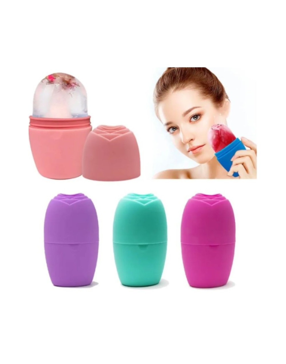 MOLDE PARA HIELO EN SILICON PARA SKIN CARE 