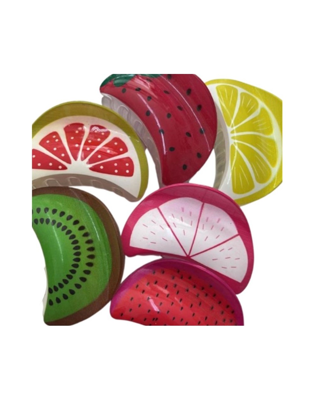 caiman de cabello de frutas 