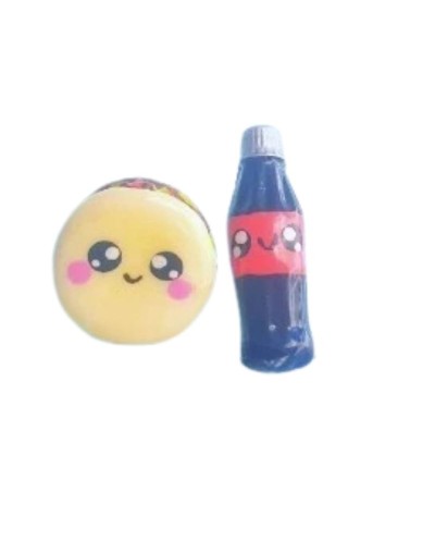 Aretes arepa gaseosa