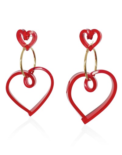 Aretes Corazón Grande