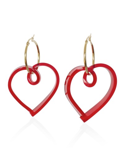 Aretes Corazón Grande