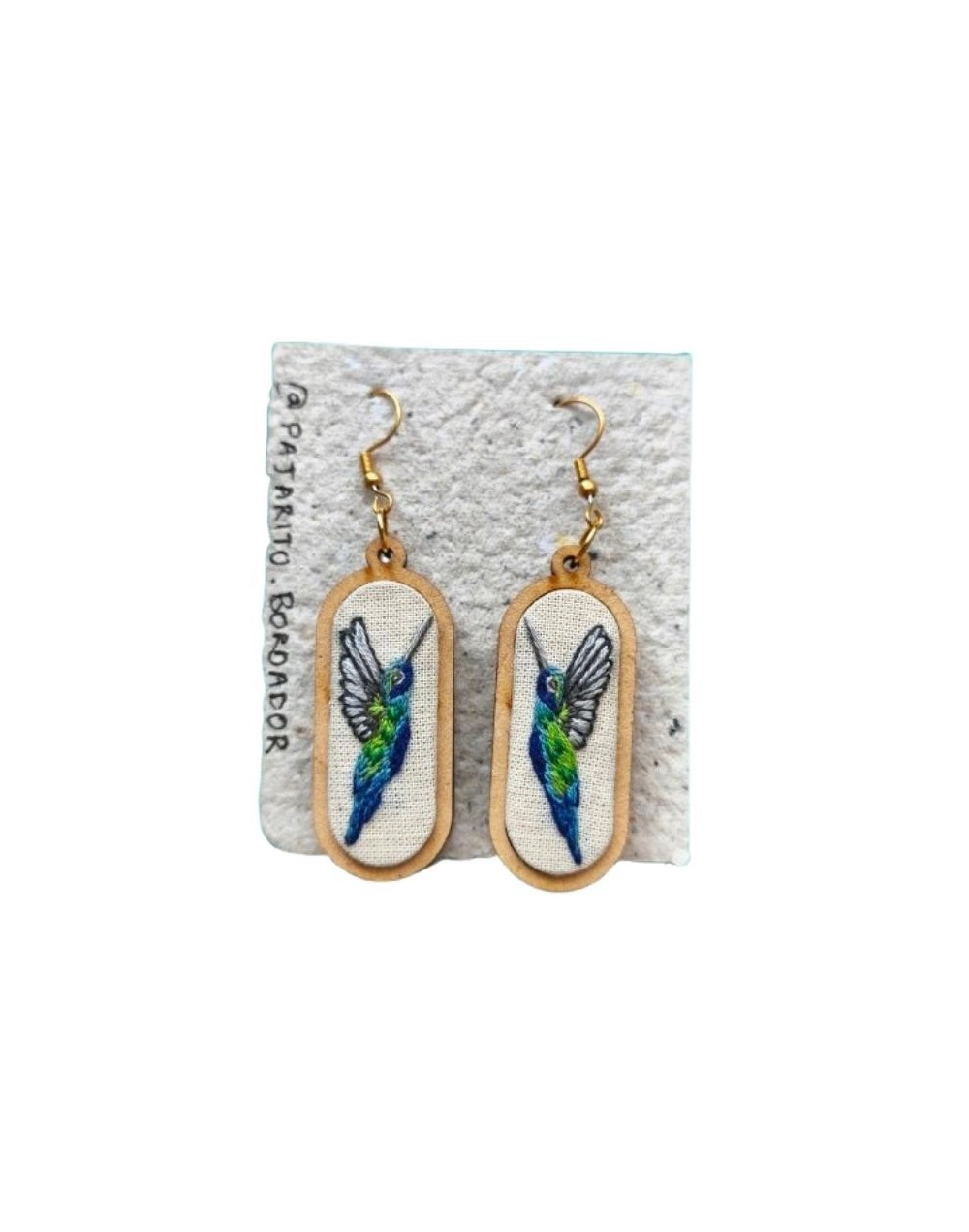 Aretes Colibrí Chillón 