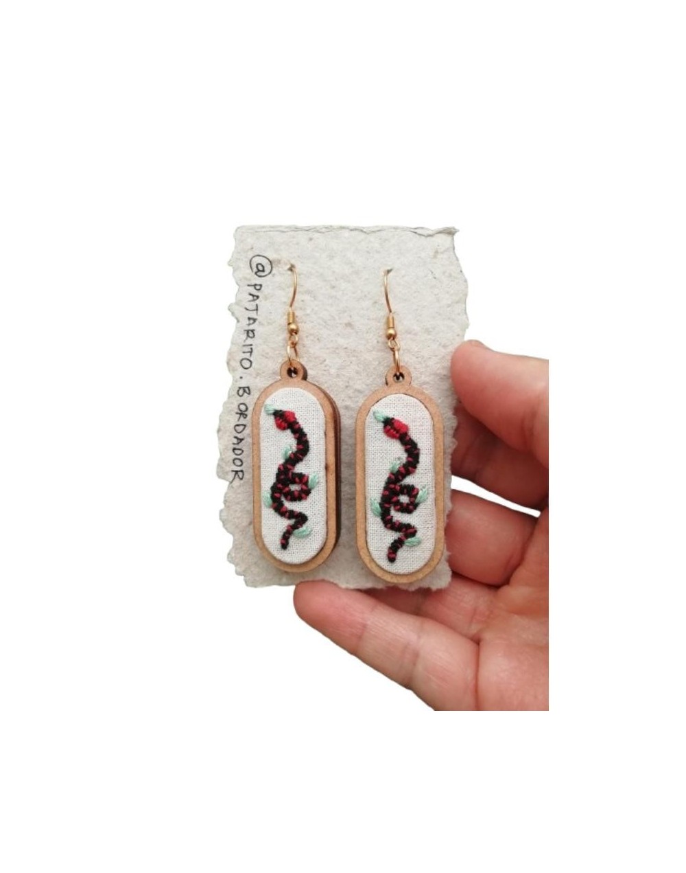 Aretes serpiente sabanera