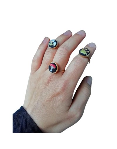 Anillos bordados a mano