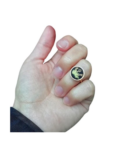 Anillos bordados a mano