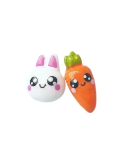 Aretes conejo zanahoria