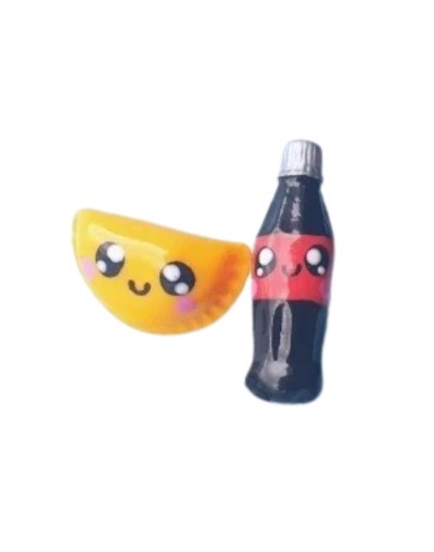 Aretes empanada gaseosa