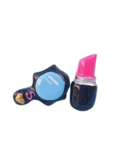 Aretes espejo labial