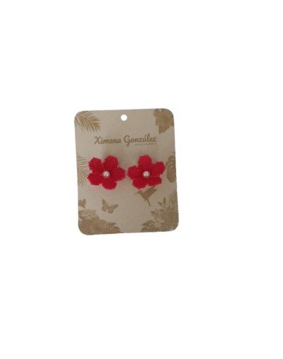 Aretes tejidos en tecnica Miyuki