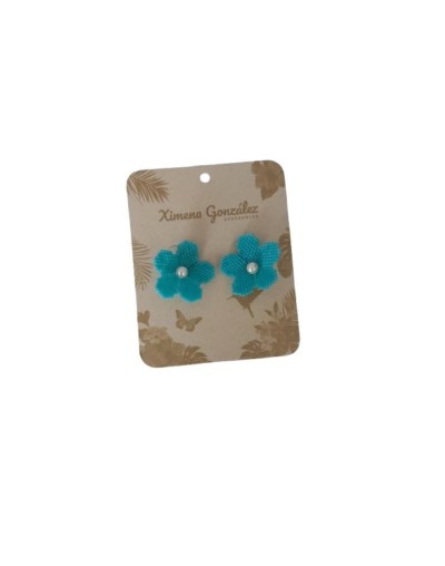 Aretes tejidos en tecnica Miyuki