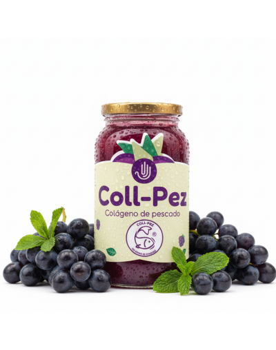 Coll-Pez Uva, Colágeno Marino Vivo 95% Absorción 