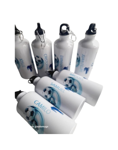 Caramañola Blanca 500 ml para Bebidas Frías – Personalizada