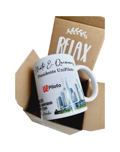 Mug Blanco Institucional Personalizado – Edición Especial Rectoría
