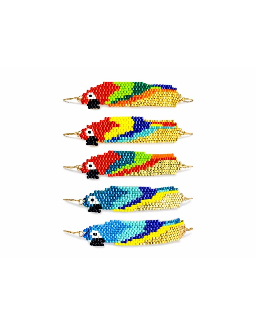 PULSERAS PAPAGAYO EN CRISTAL JAPONES