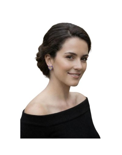 Pendientes corazón enredado