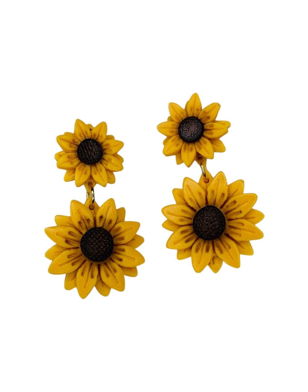 MI DOLCA - Aretes de girasol doble