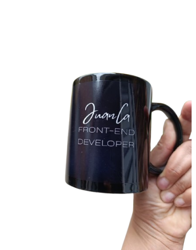 Mug Recuadro Negro 11 oz – Diseño de Impacto Total