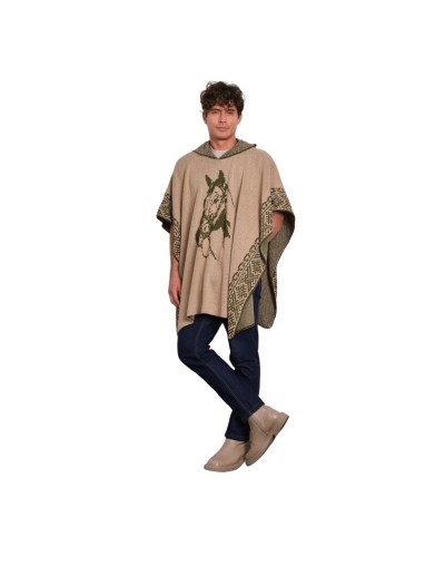 Ruana kana para caballero Tejidos Tota's