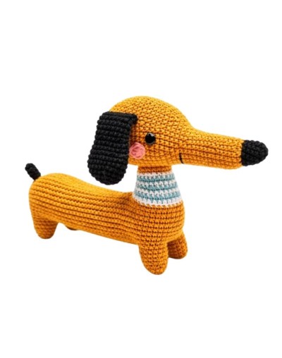 Roberto perro salchicha amigurumi 