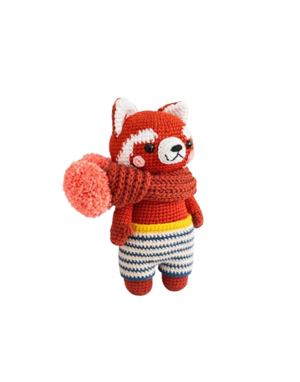 Ron panda rojo amigurumi 