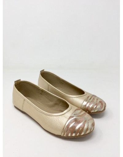 Bailarina cuero 19113 zebra peltre x peltre