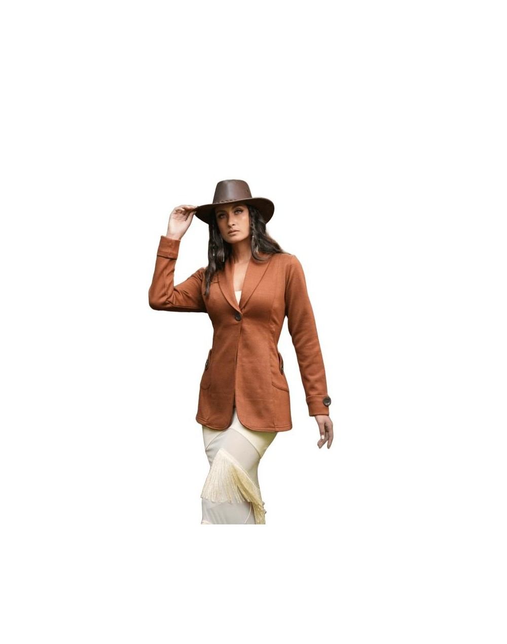 Gaban Smoking para dama - Tejidos Tota's