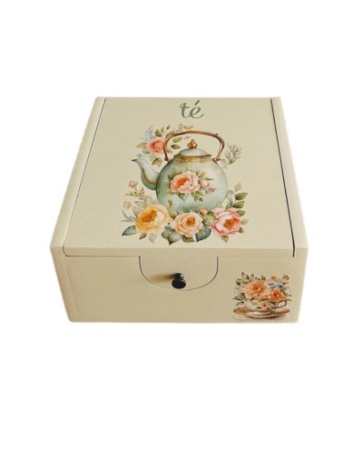 Caja de Té en madera MDF