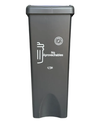 PAPELERA ESTRA DE 35 LITROS TAPA VAIVEN RECUPERADO