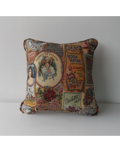 COJÍN GOBELINO BORDADO VINTAGE