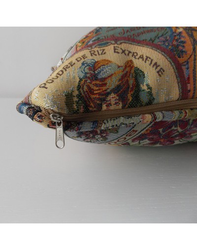 COJÍN GOBELINO BORDADO VINTAGE