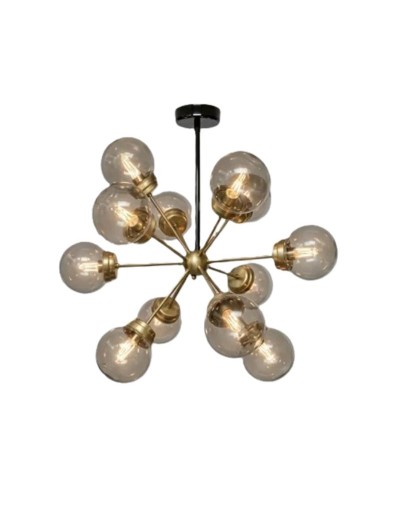 Lámpara Decorativa H-STARS GOLD de 12 luces  Mercaluz.co  