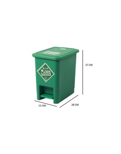 PAPELERA 8 LITROS TAPA PEDAL