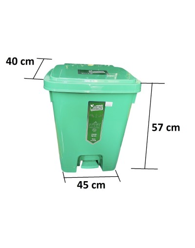 PAPELERA 53 LITROS PEDAL 