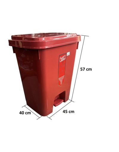 PAPELERA 53 LITROS PEDAL 