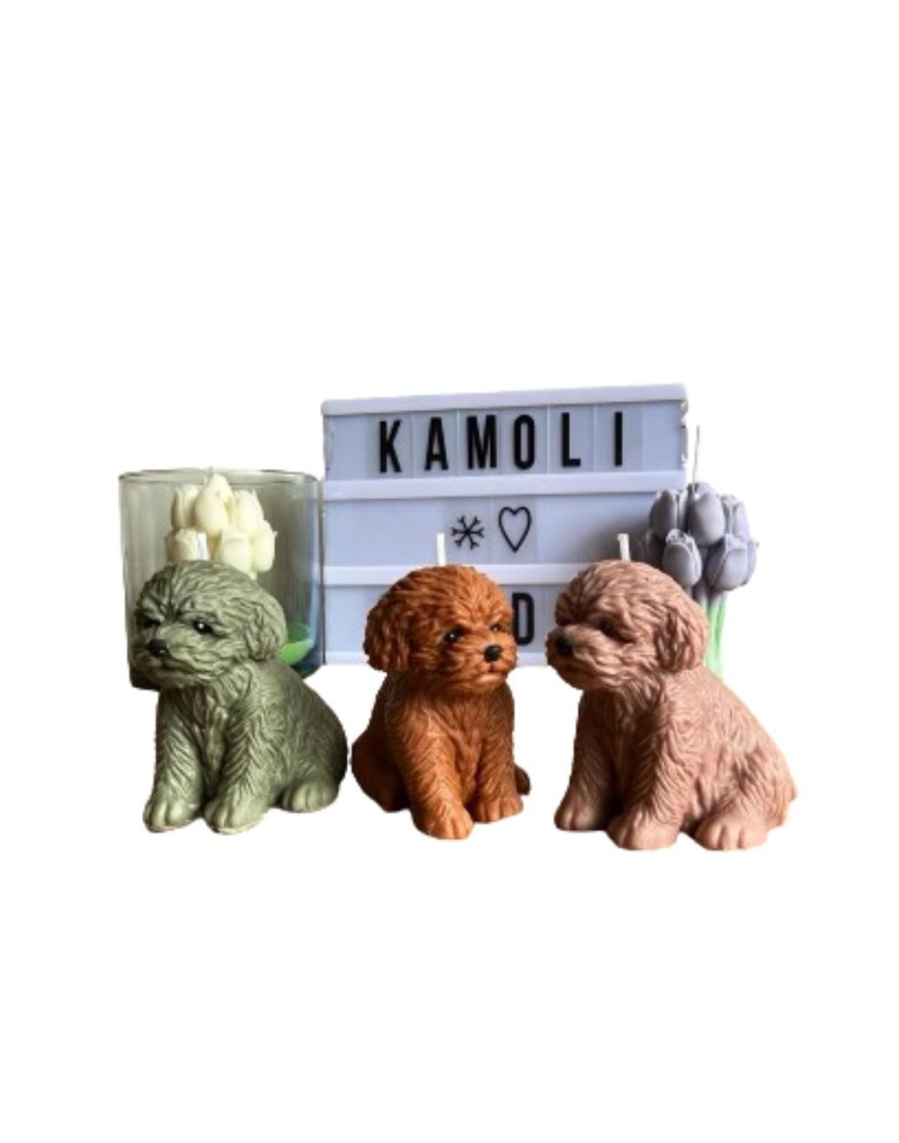 Velas en Forma de Perritos | Kamoli Candle 