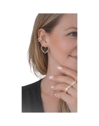 Arete Tejido Mostacilla corazón– Elegancia y Versatilidad