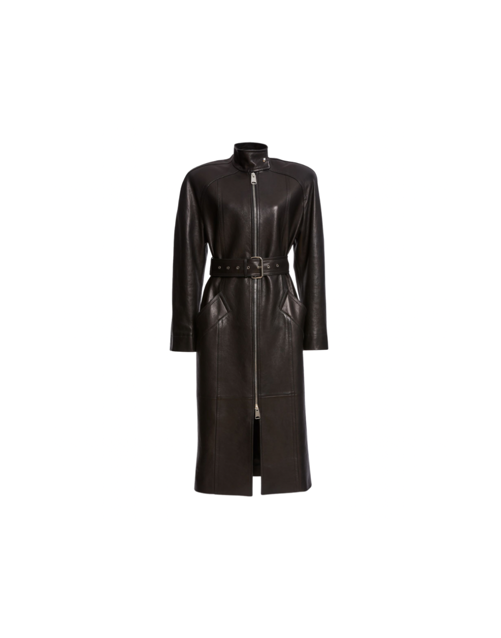 Leather Trench Coat 