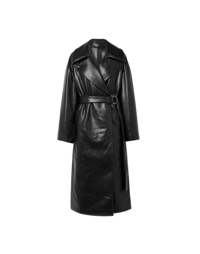 Leather Trench Coat 