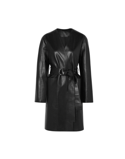 Leather Trench Coat 