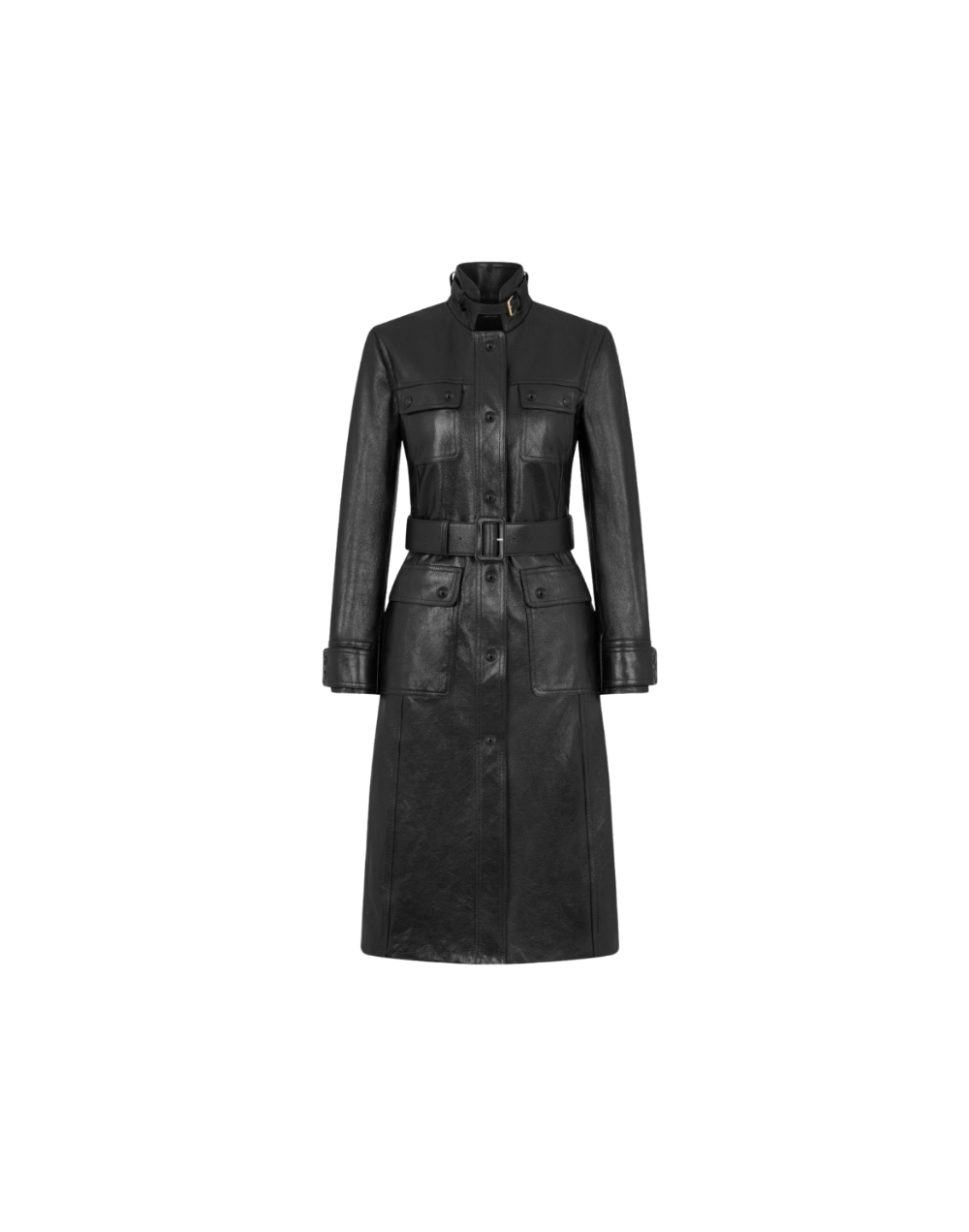 Leather Trench Coat 