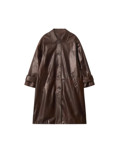 Leather Trench Coat 