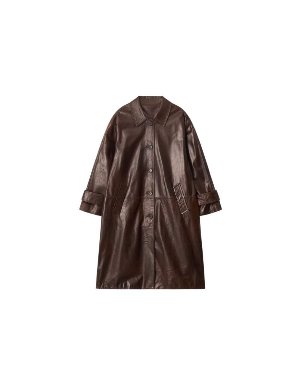 Leather Trench Coat 