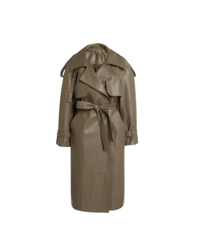 Leather Trench Coat 