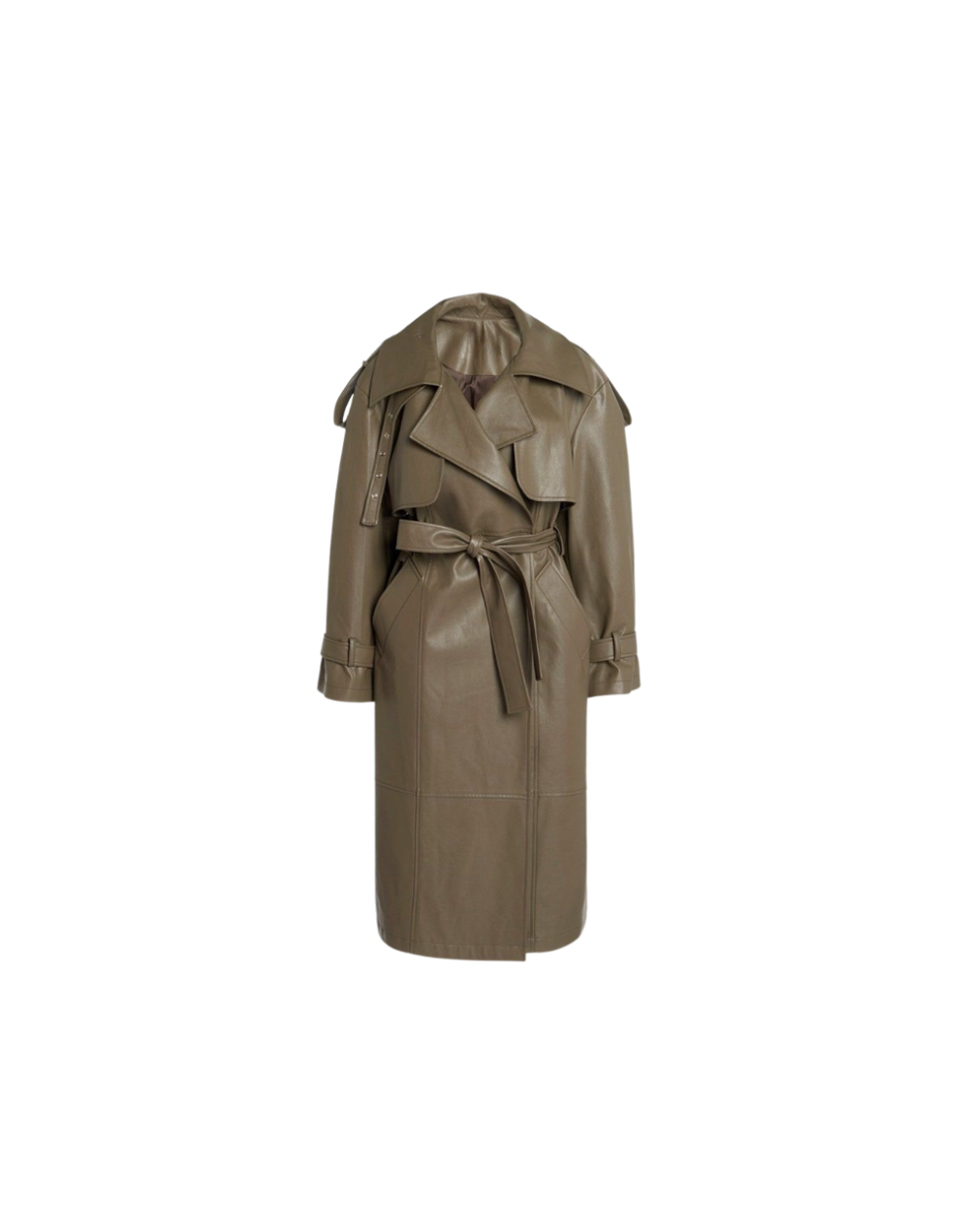Leather Trench Coat 
