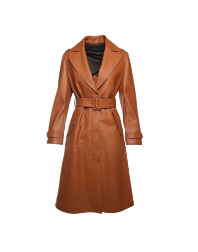 Leather Trench Coat 