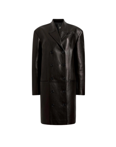 Leather Trench Coat 
