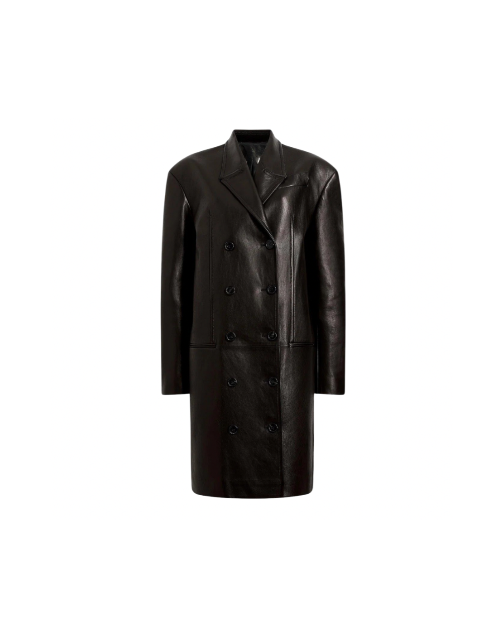 Leather Trench Coat 