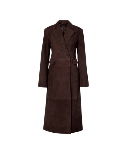 Leather Trench Coat 