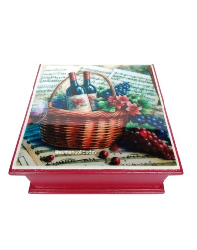 Servilletero canasta vinos